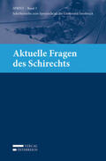 Büchele / Ganner / Khakzadeh-Leiler |  Aktuelle Fragen des Schirechts | Buch |  Sack Fachmedien