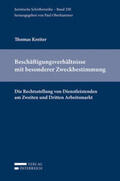Kreiter / Oberhammer |  Beschäftigungsverhältnisse mit besonderer Zweckbestimmung | Buch |  Sack Fachmedien