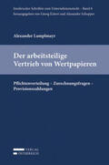 Lamplmayr |  Lamplmayr, A: Der arbeitsteilige Vertrieb von Wertpapieren | Buch |  Sack Fachmedien