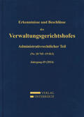 Bumberger |  Erkenntnisse und Beschlüsse des Verwaltungsgerichtshofes | Buch |  Sack Fachmedien
