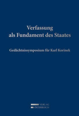 Grabenwarter / Holoubek | Verfassung als Fundament des Staates | Buch | 978-3-7046-8063-1 | sack.de