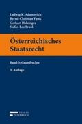 Adamovich / Funk / Holzinger |  Österreichisches Staatsrecht Band 03 | Buch |  Sack Fachmedien