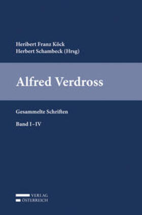 Köck / Schambeck | Alfred Verdross | Buch | 978-3-7046-8267-3 | sack.de