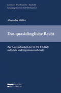 Müller |  Das quasidingliche Recht | Buch |  Sack Fachmedien