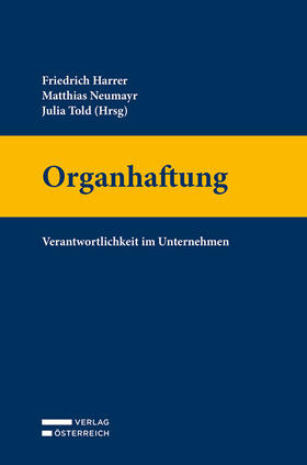 Harrer / Neumayr / Told | Organhaftung | Buch | 978-3-7046-8899-6 | sack.de