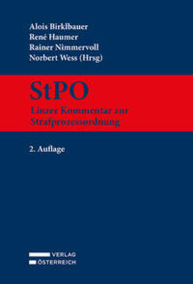 Birklbauer / Haumer / Nimmervoll | StPO - Linzer Kommentar zur Strafprozessordnung | Buch | 978-3-7046-9193-4 | sack.de