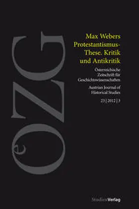 Fleck |  Österreichische Zeitschrift für Geschichtswissenschaft 3/2012 | Buch |  Sack Fachmedien