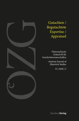 Heidegger / Pfahl / Thumser-Wöhs |  Österreichische Zeitschrift für Geschichtswissenschaften 3/2020 | Sonstiges |  Sack Fachmedien