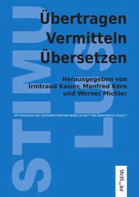 Kaiser / Kern / Michler |  Übertragen – Vermitteln – Übersetzen | Buch |  Sack Fachmedien