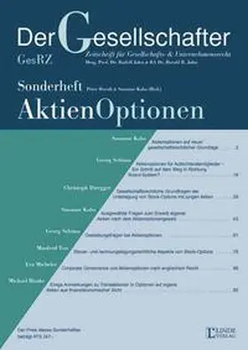 Doralt / Kalss |  Aktienoptionen | Buch |  Sack Fachmedien
