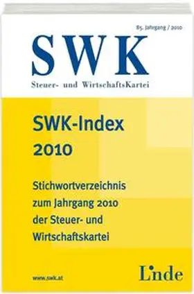  SWK-Index 2010 | Buch |  Sack Fachmedien