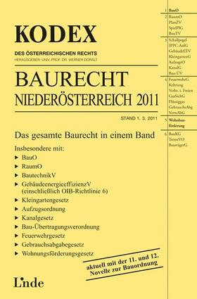 Fuchs / Doralt |  KODEX Baurecht Niederösterreich 2011 | Buch |  Sack Fachmedien
