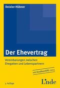Deixler-Hübner |  Der Ehevertrag | Buch |  Sack Fachmedien