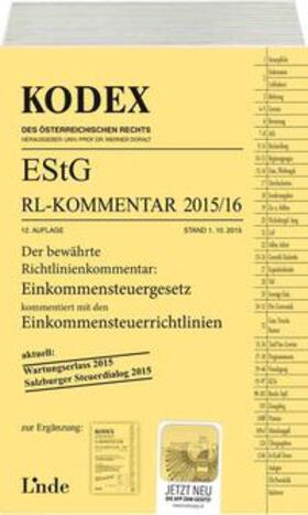 Bauer / Doralt | KODEX EStG Richtlinien-Kommentar 2015/16 | Buch | 978-3-7073-3423-4 | sack.de
