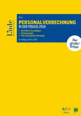 Prinz |  Personalverrechnung in der Praxis 2019 | Buch |  Sack Fachmedien