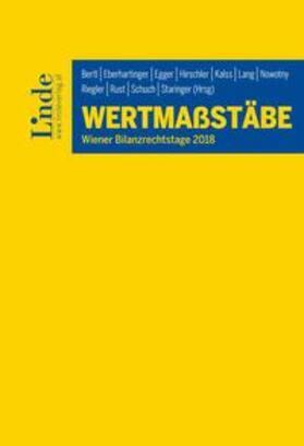 Bertl / Eberhartinger / Egger |  Wertmaßstäbe | Buch |  Sack Fachmedien