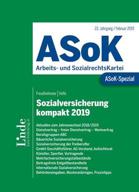 Freudhofmeier / Höfle | ASoK-Spezial - Sozialversicherung kompakt 2019 (f. Österreich) | Buch | sack.de