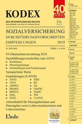 Baumann / Jakobs / Doralt |  KODEX Sozialversicherung 2019, Band III | Buch |  Sack Fachmedien