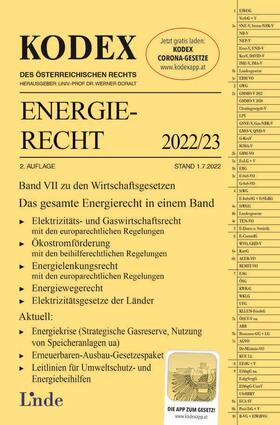 Altmann / Doralt | KODEX Energierecht 2022/23 | Buch | 978-3-7073-4081-5 | sack.de
