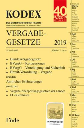Doralt / Konetzky | KODEX Vergabegesetze 2019 | Buch | sack.de