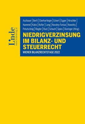 Aschauer / Bertl / Eberhartinger | Niedrigverzinsung im Bilanz- und Steuerrecht | Buch | 978-3-7073-4696-1 | sack.de