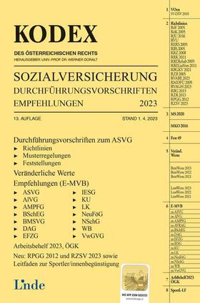 Baumann / Jakobs / Doralt | KODEX Sozialversicherung 2023, Band III | Buch | 978-3-7073-4790-6 | sack.de