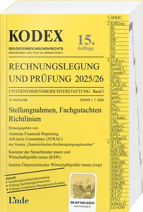 Gedlicka / Knotek / Bakel-Auer |  KODEX Rechnungslegung und Prüfung 2025/26 | Buch |  Sack Fachmedien