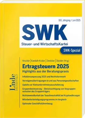 Adriouich / Berger / Böhler |  SWK-Spezial Ertragsteuern 2025 | Buch |  Sack Fachmedien