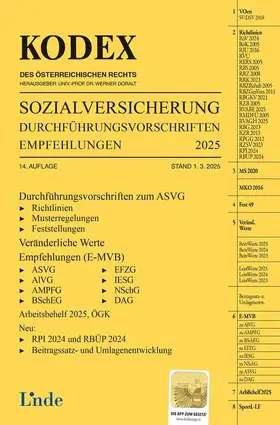 Baumann / Jakobs / Doralt |  KODEX Sozialversicherung 2025, Band III | Buch |  Sack Fachmedien