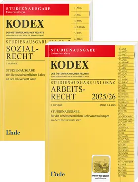 Doralt |  KODEX-Paket Studienausgabe Arbeits- und Sozialrecht Graz 2025/26 | Buch |  Sack Fachmedien