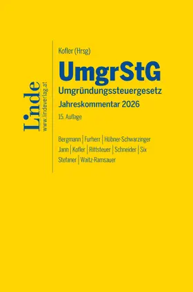 Bergmann / Furherr / Hübner-Schwarzinger |  UmgrStG | Umgründungssteuergesetz 2026 | Buch |  Sack Fachmedien