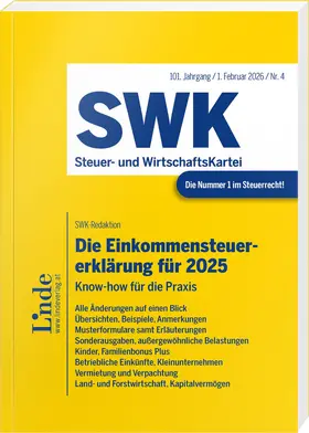 Menhofer |  Die Steuererklärungen für 2025 | Band 1 | Buch |  Sack Fachmedien