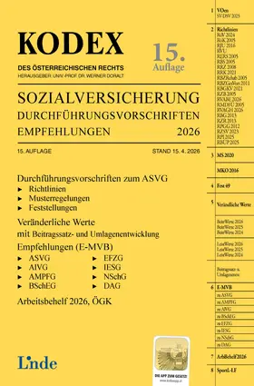 Baumann / Jakobs / Doralt |  KODEX Sozialversicherung 2026, Band III | Buch |  Sack Fachmedien