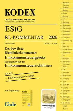 Bauer / Doralt |  KODEX EStG Richtlinien-Kommentar 2026 | Buch |  Sack Fachmedien