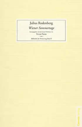 Rodenberg / Payer | Wiener Sommertage | Buch | 978-3-7076-0292-0 | www.sack.de