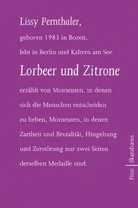 Pernthaler |  Lorbeer und Zitrone | Buch |  Sack Fachmedien