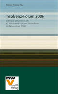 Konecny |  Insolvenz-Forum 2006 | Buch |  Sack Fachmedien