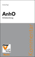 Andre / Vogl |  AnhO Anhalteordnung | Buch |  Sack Fachmedien