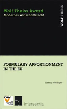 Weninger |  Formulary Apportionment in the EU | Buch |  Sack Fachmedien