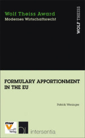 Weninger | Formulary Apportionment in the EU | Buch | 978-3-7083-0551-6 | sack.de