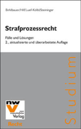 Birklbauer / Hilf / Luef-Kölbl | Strafprozessrecht | Buch | 978-3-7083-0679-7 | sack.de