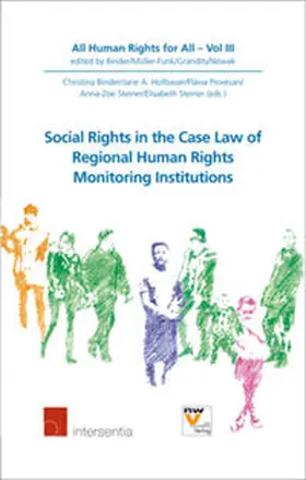 Binder / Hofbauer / Piovesan |  Social Rights in the Case Law of Regional Human Rights Monitoring Institutions | Buch |  Sack Fachmedien