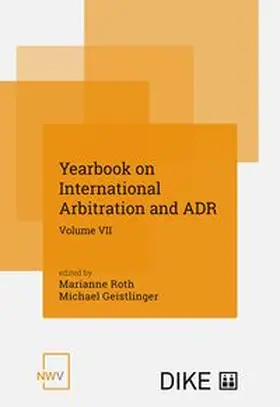 Roth / Geistlinger |  Yearbook on International Arbitration and ADR | Buch |  Sack Fachmedien