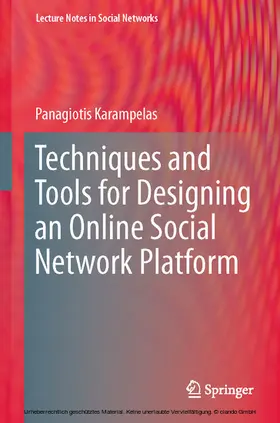 Karampelas |  Techniques and Tools for Designing an Online Social Network Platform | eBook | Sack Fachmedien
