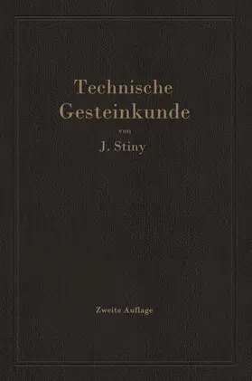 Stiny |  Technische Gesteinkunde | Buch |  Sack Fachmedien