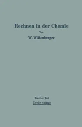 Wittenberger |  Rechnen in der Chemie | eBook | Sack Fachmedien