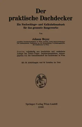 Meyer |  Der praktische Dachdecker | Buch |  Sack Fachmedien