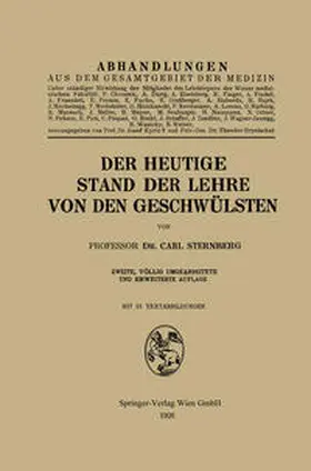 Sternberg |  Der heutige Stand der Lehre von den Geschwülsten | eBook | Sack Fachmedien
