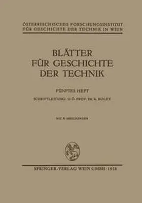 Holey |  Blätter für Geschichte der Technik | eBook | Sack Fachmedien