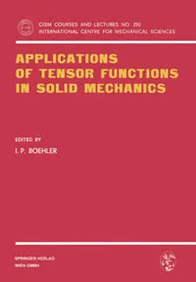 Boehler |  Applications of Tensor Functions in Solid Mechanics | eBook | Sack Fachmedien